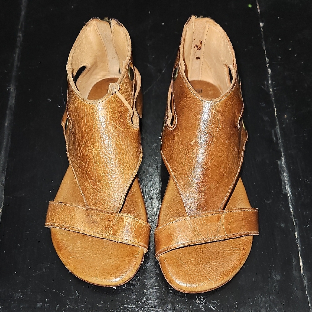 Bed Stu Brown Leather Sandals